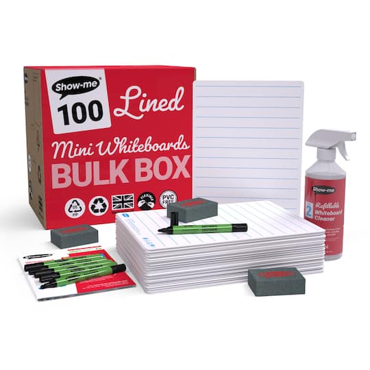 Show-me® Lined/Plain Lapboards Bulk Box Set